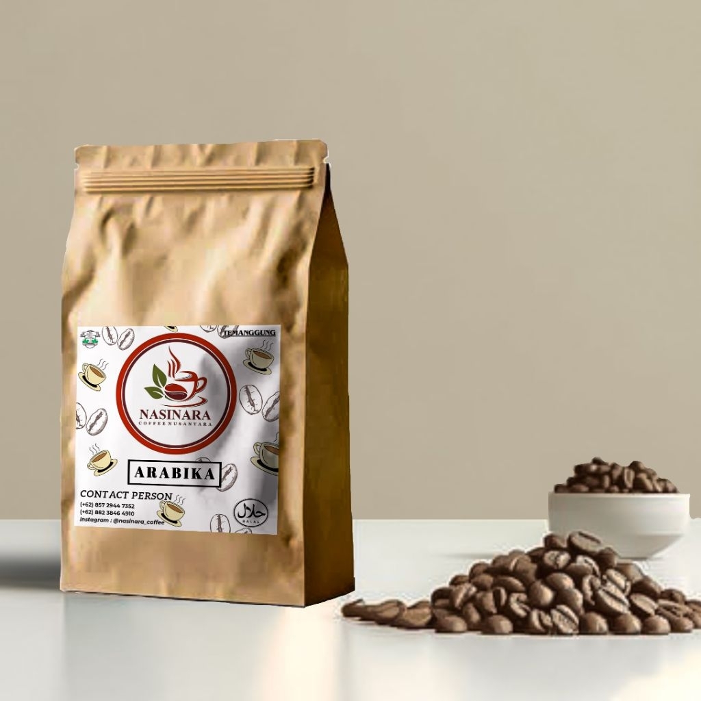 

KOPI ARABIKA FULLWASH & NATURAL LERENG SUMBING SINDORO 100gram