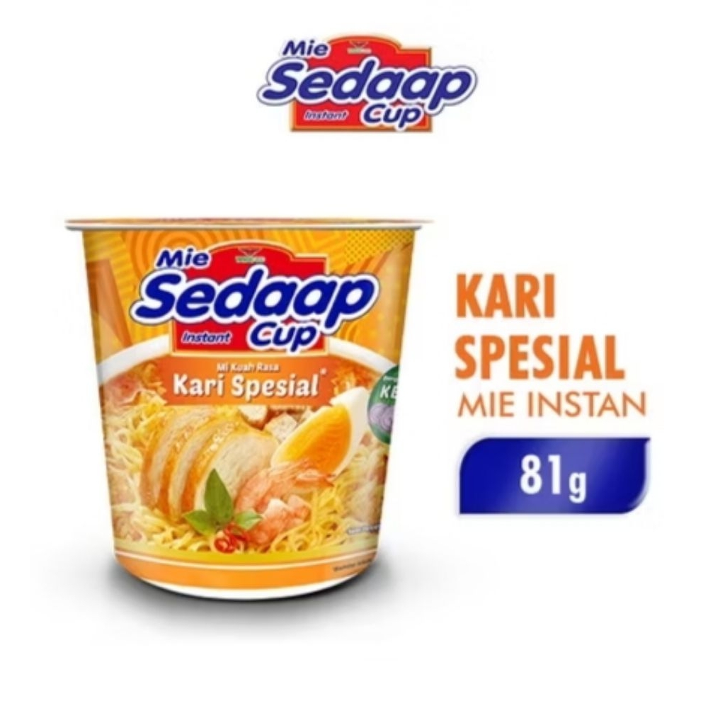 

Mie Sedaap Cup / Mie Instan / Pop Mie Kari Spesial