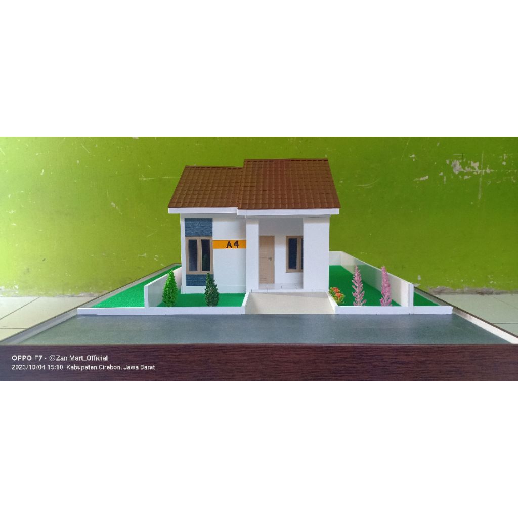 miniatur rumah maket hunian minimalis