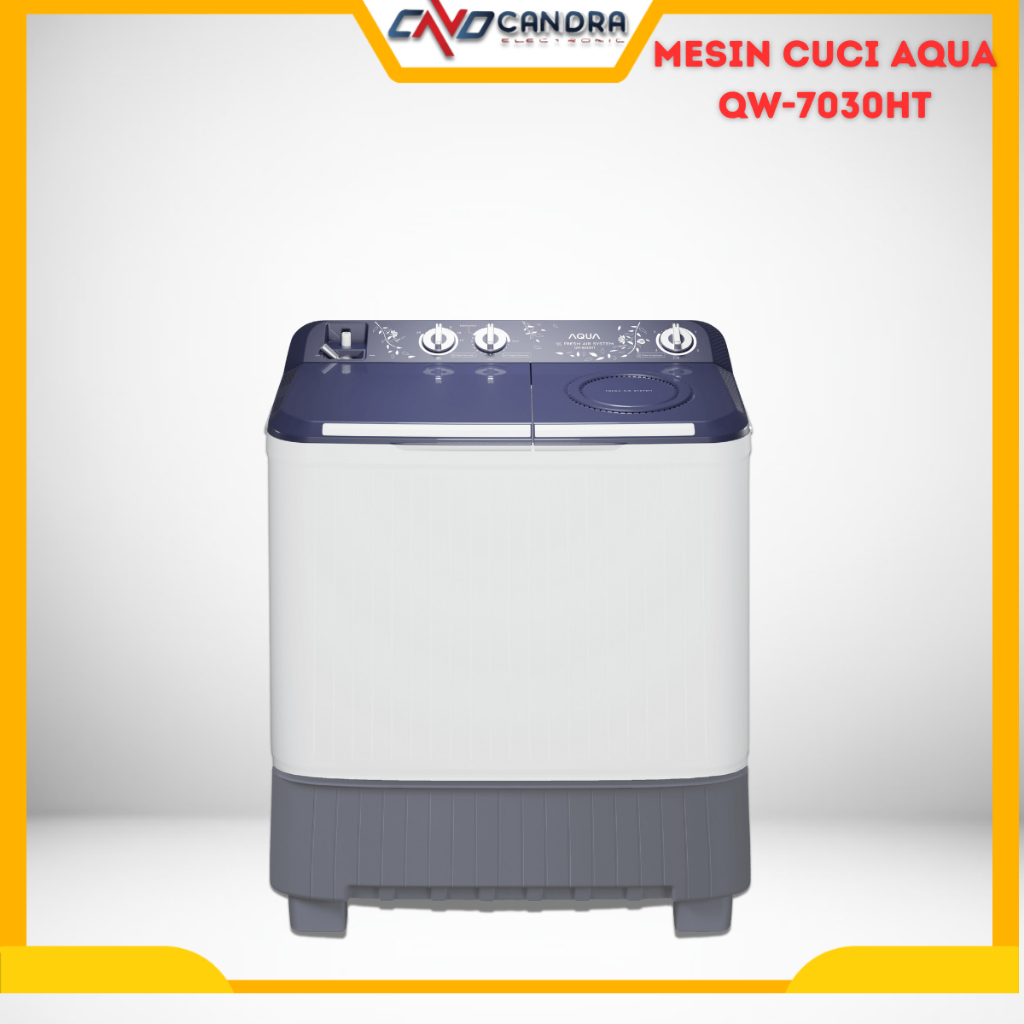 Mesin Cuci Dua Tabung AQUA 7kg QW 7030HT/Mesin Cuci AQUA 2 Tabung