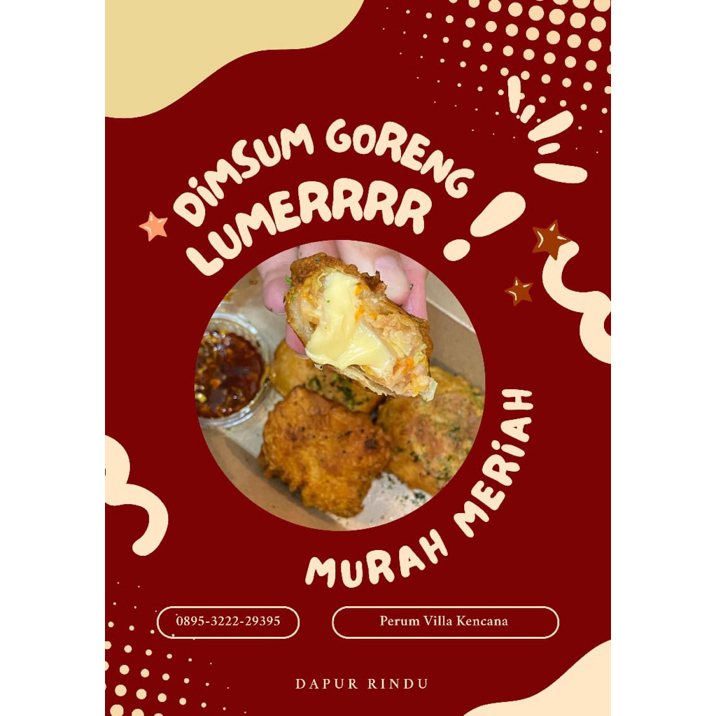 

DIMSUM GORENG KEJU LUMER