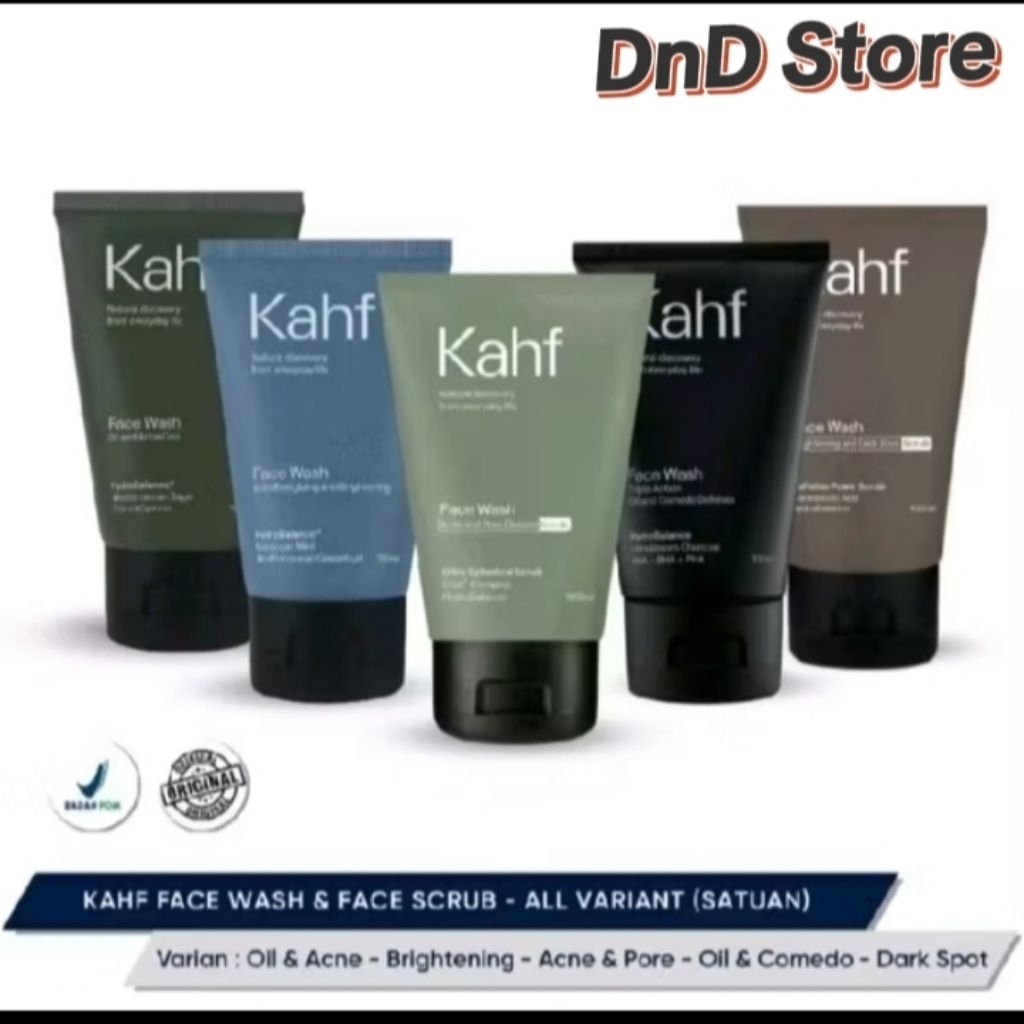 KHAF FACE WASH & FACE SCRUB 100ml 50ml