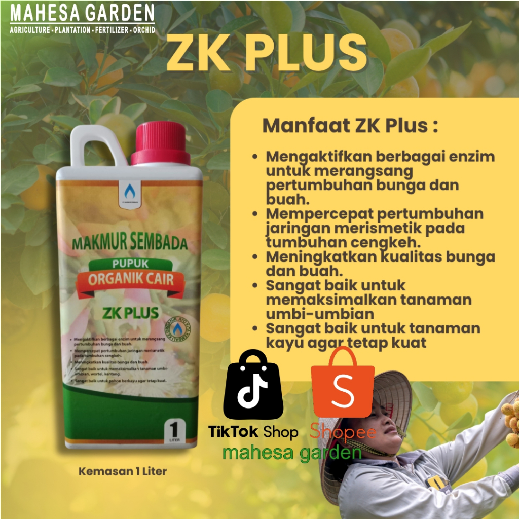 ZK Plus Pupuk Bunga dan buah/Sudah Deptan