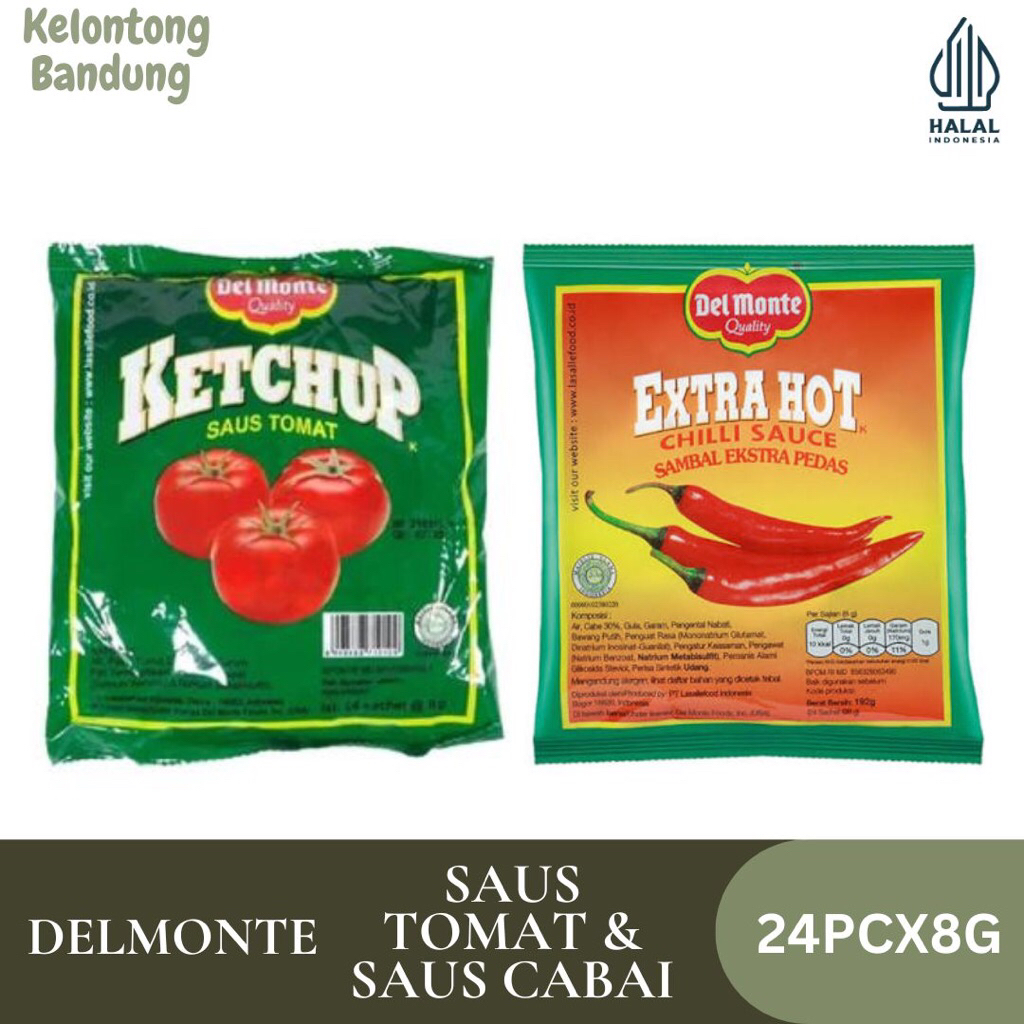 

Del Monte/ delmonte Saus Sachet 24 Sachet 8g [Extra Hot /Saus Tomat]