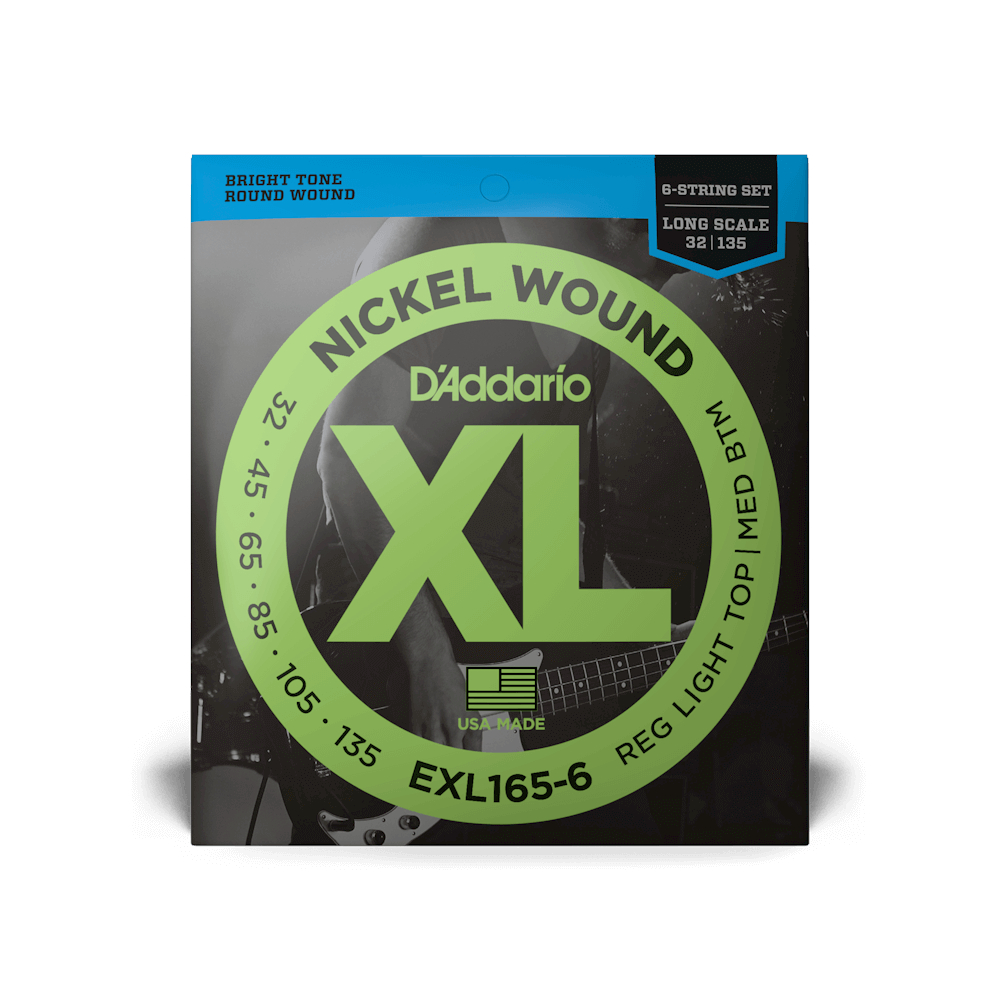 D'ADDARIO GUITAR STRING BASS SOFT TOP (6 STRING) EXL-165-6