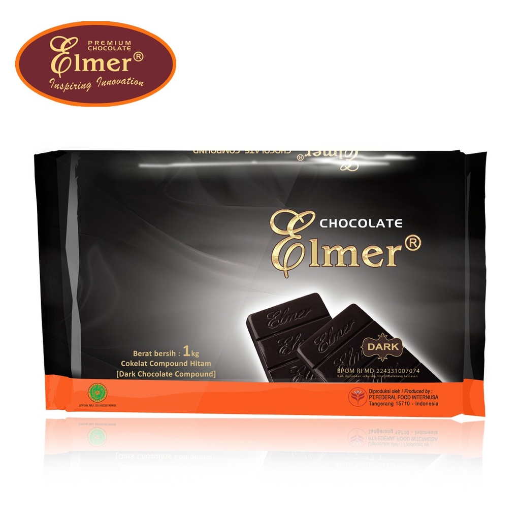 

[oddsolshop] pekanbaru/Elmer Compound Chocolate Dark Ghana 1KG Cokelat Hitam Bahan Kue Baking Mix