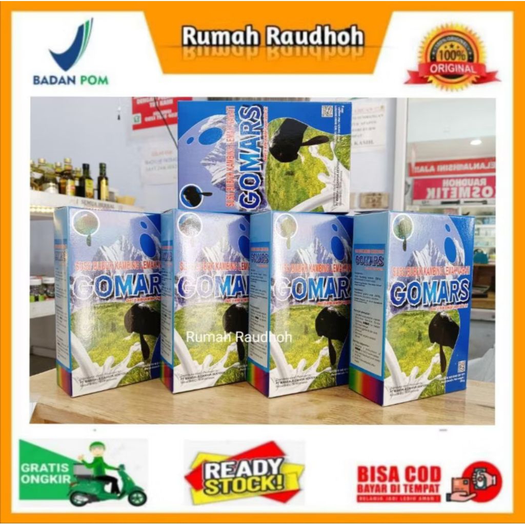

GOMARS 5 BOX - SUSU KAMBING ETAWA BUBUK RASA ORIGINAL