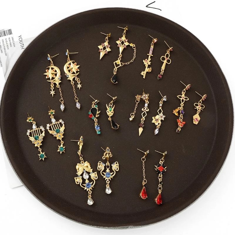 Anting Genshin Impact Earrings Kazuha Venti Keqing Hutao Xiao Mona