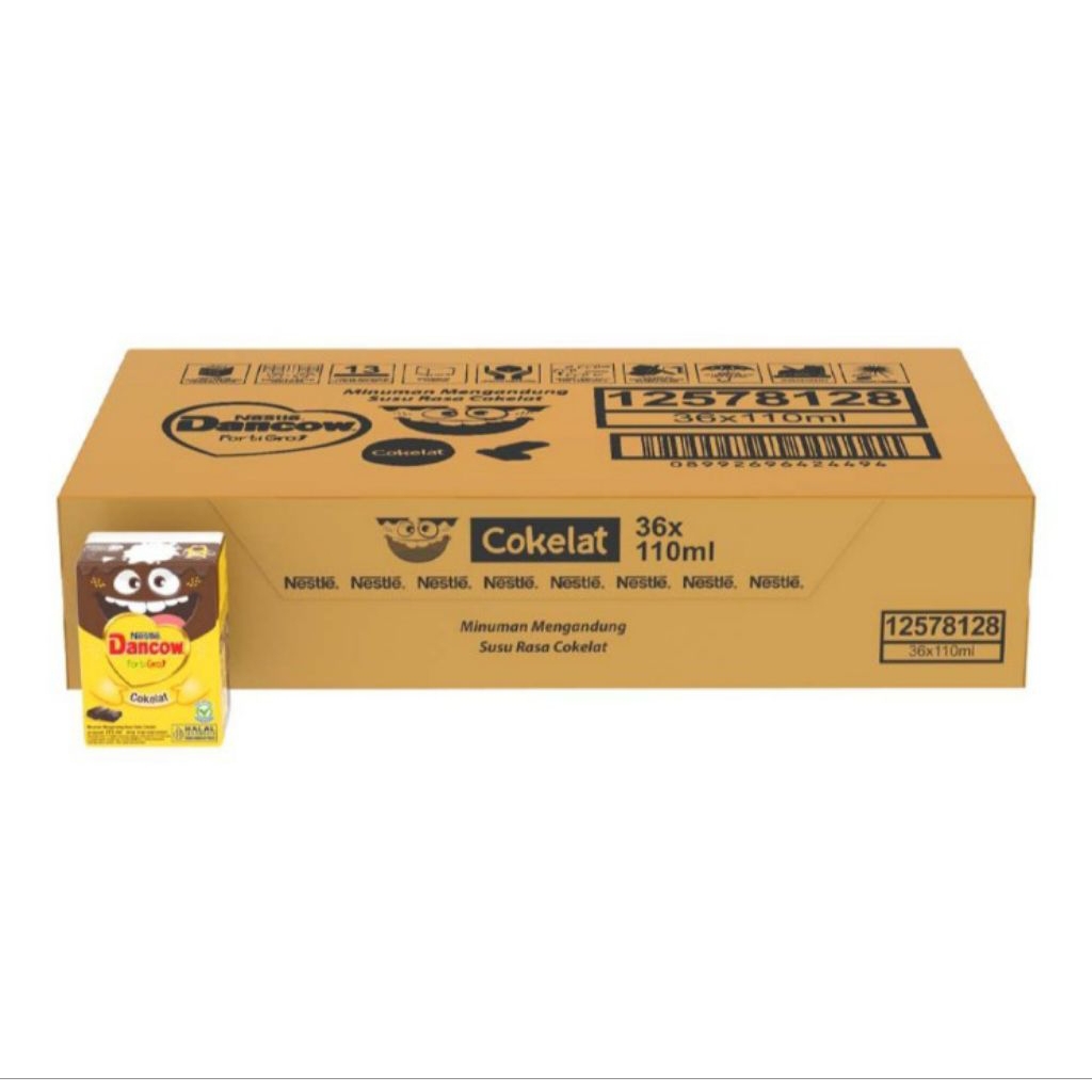 

Dancow FortiGro Susu UHT Rasa Cokelat 36 x 110 ml -Karton