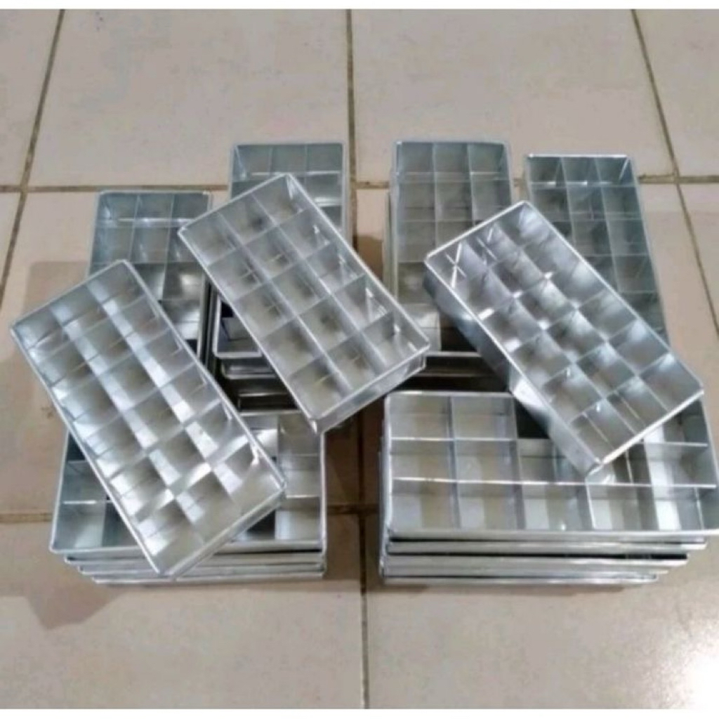 LOYANG SEKAT PERSEGI PANJANG LOYANG BROWNIES SEKAT UKURAN 20x10x4 cm