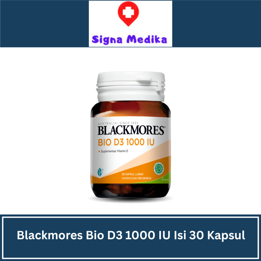 Blackmores Bio D3 1000 IU Isi 30 Kapsul - Vitamin D