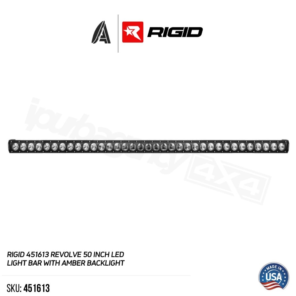 Lampu Led bar - Rigid Industries USA 451613 Led Light Bar Revolve (50 Inch) LED Light Bar with Amber