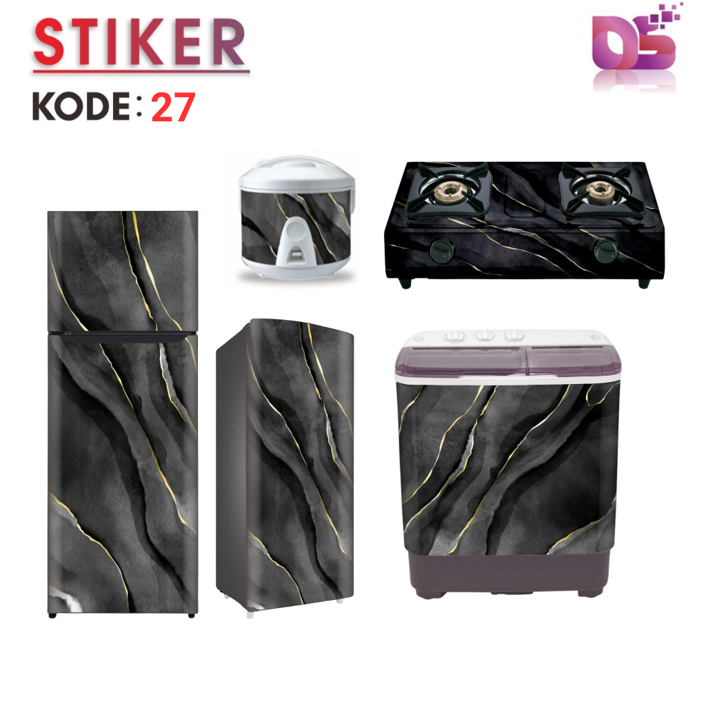 Sticker Premium Kompor, Mesin Cuci, Kulkas, Pintu Toilet Stiker Motif Marble Elegan Digi Sticker KO1