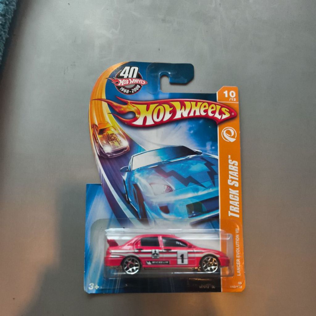 Hot Wheels Lancer Evolution VII TRACK STARS Rally merah red