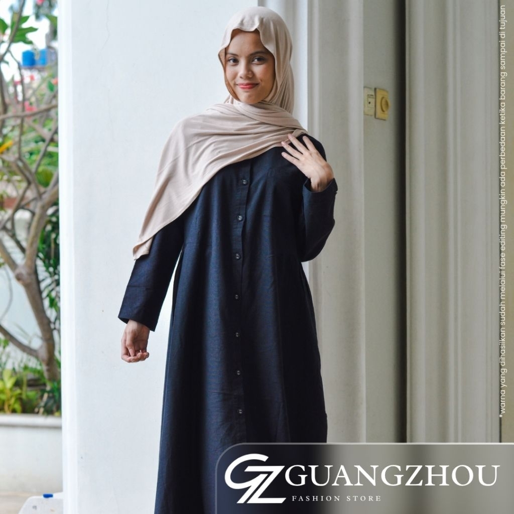 Dress Gamis Katun Linen | Guangzhou -6001