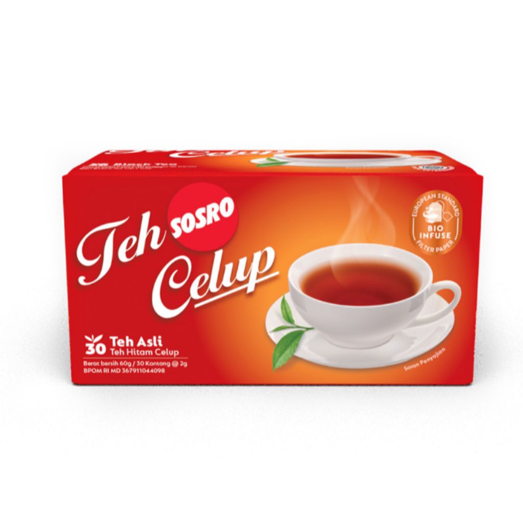 

SOSRO Teh Celup Hitam 30 Kantong Celup