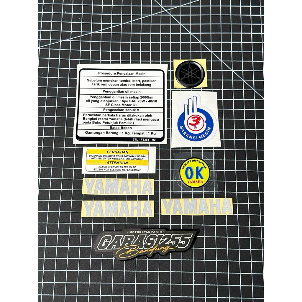 stiker sticker detail mio sporty prosedur restorasi mio sporty 5tl garansi 3 tahun yamaha stiker ok
