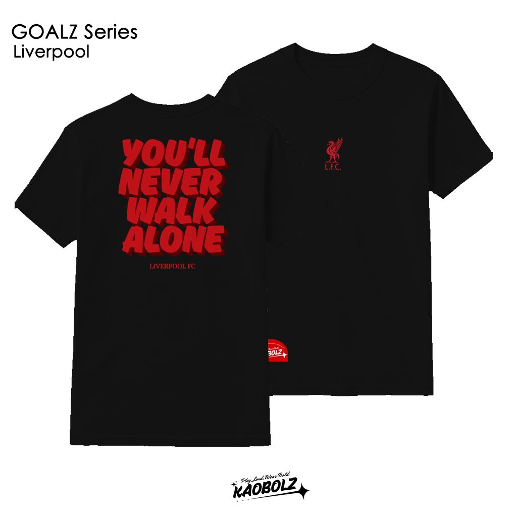 Kaos Bola - Liverpool YNWA Black Red | Baju Bola Bukan Jersey