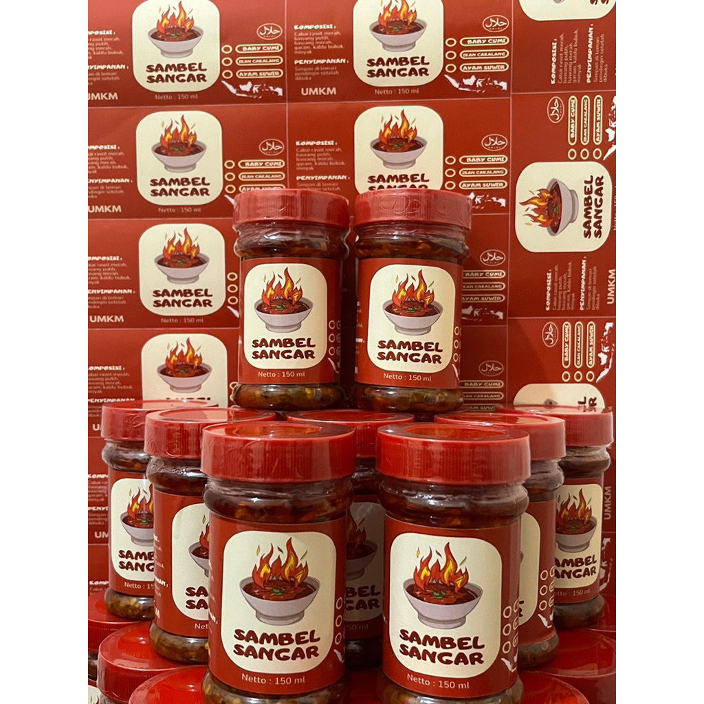 

Sambel Sangar Cumi/Cakalang/Ayam suwir/Ijo teri 150ml