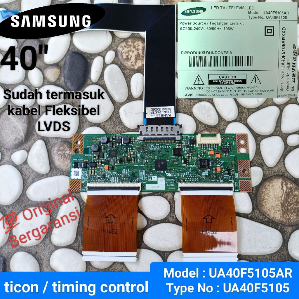 TICON / Timing Control lTV SAMSUNG Model : UA40F5105AR Type : UA40F5105 40F5105 , 5105 Sparepart Unt