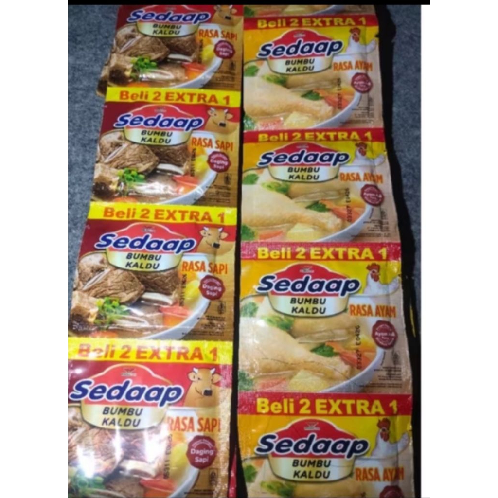 

sedap kaldu bubuk ayam / sapi 1 renceng 18 pcs