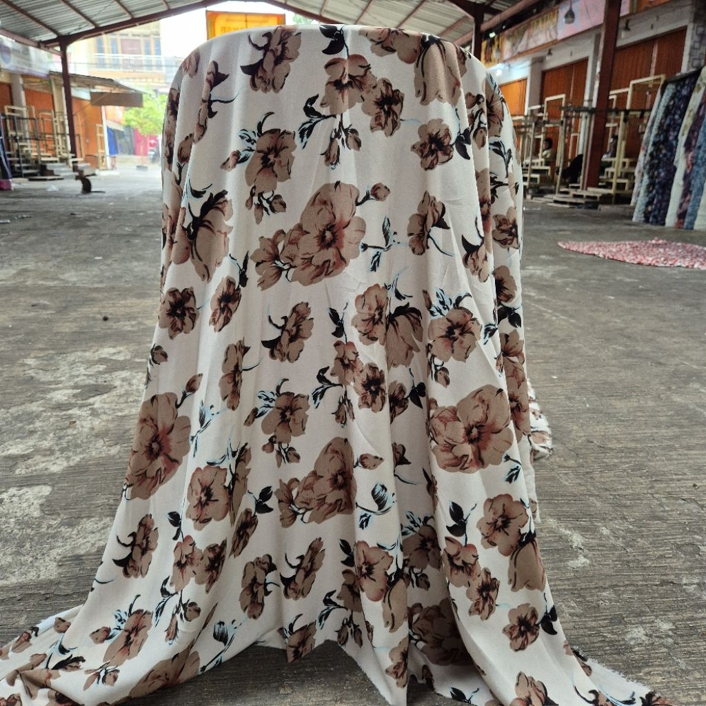 kain arabian crepe garment motif - kain arabian crepe premium motif - harga tertera 0,5 meter