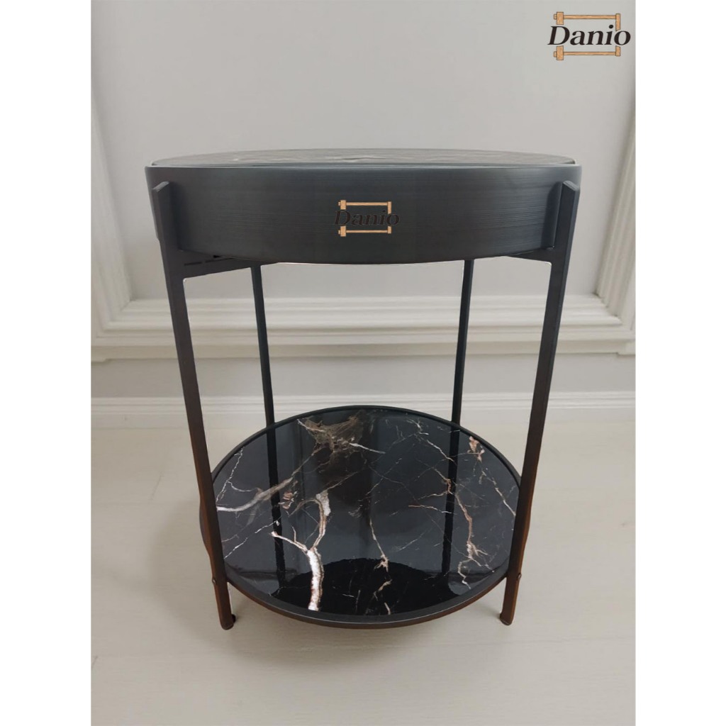 Jam Meja Analog Multifungsi / Meja Jam Aesthetic Bulat