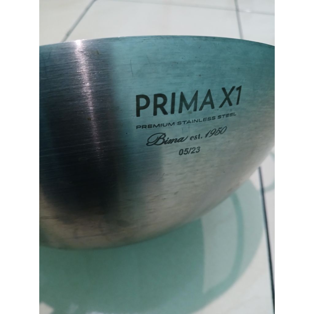 Preloved Bima Prima X1 Wok 32cm SUS430 Wajan Stainless