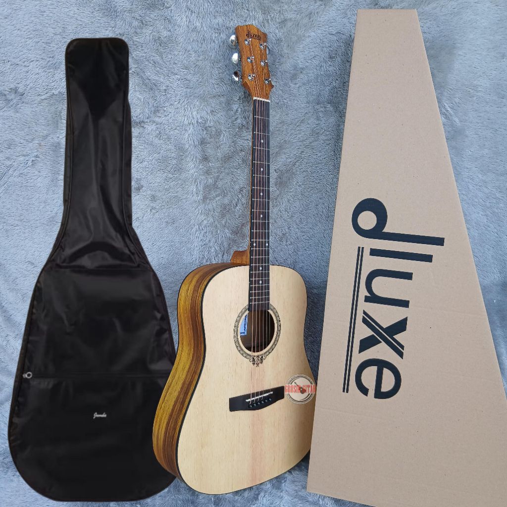 Gitar dluxe D-100 Akustik Original { Dreadnought }