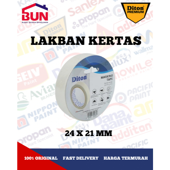 

DITON LAKBAN KERTAS / LAKBAN KERTAS 24 MM X 21 M