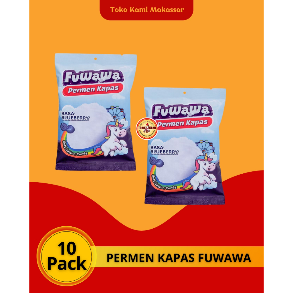 

Permen Kapas FUWAWA - Camilan Manis - Permen Kapas - Viral Terbaru - isi 10 @7gr Bisa COD