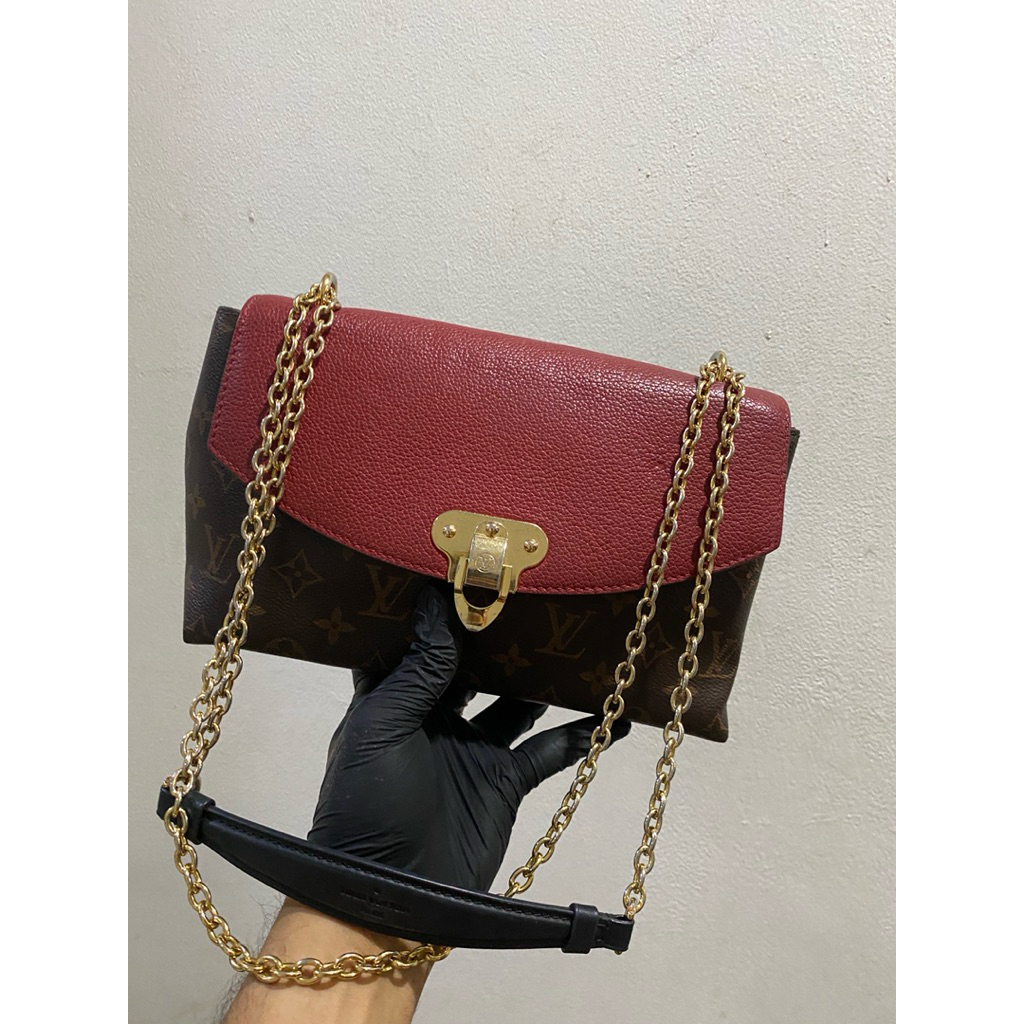 slingbag lv saint placide monogram leather good quality preloved