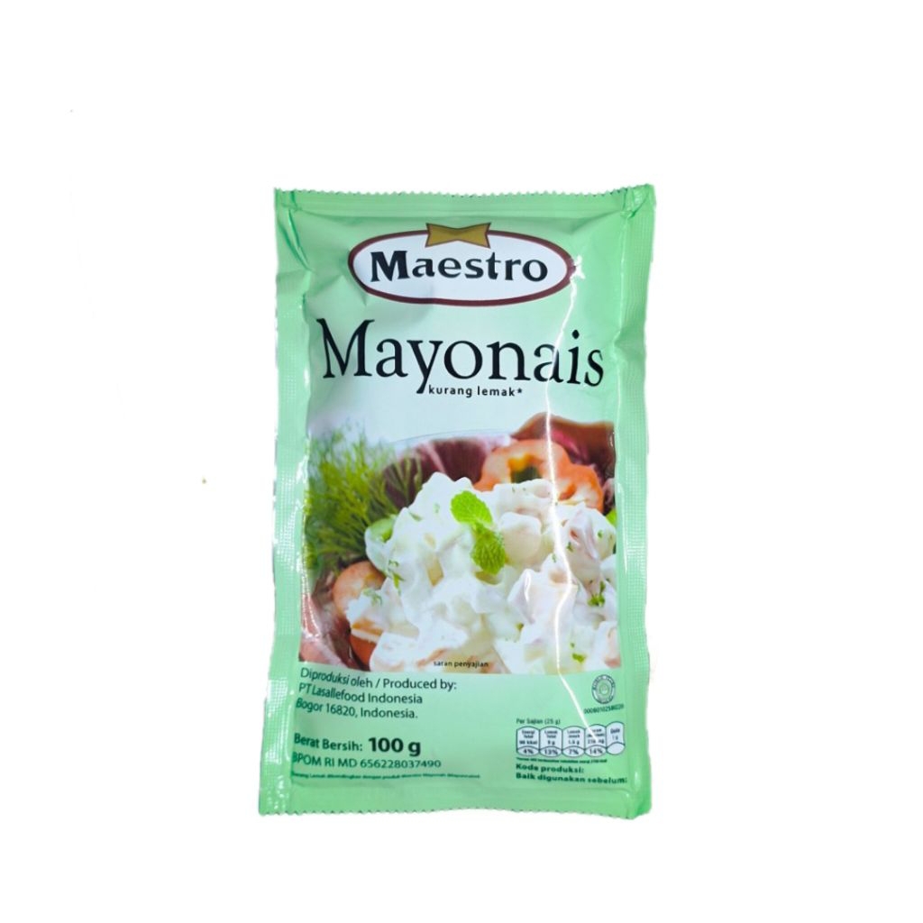 

Maestro Light Mayonaise Mayo Premium 100g - pcs