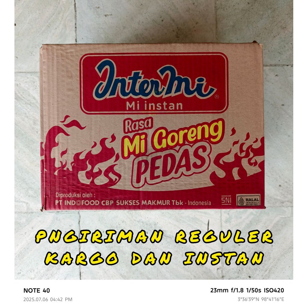 

INTERMIE ~ INTER MI GORENG PEDAS 1KOTAK (40BKS)
