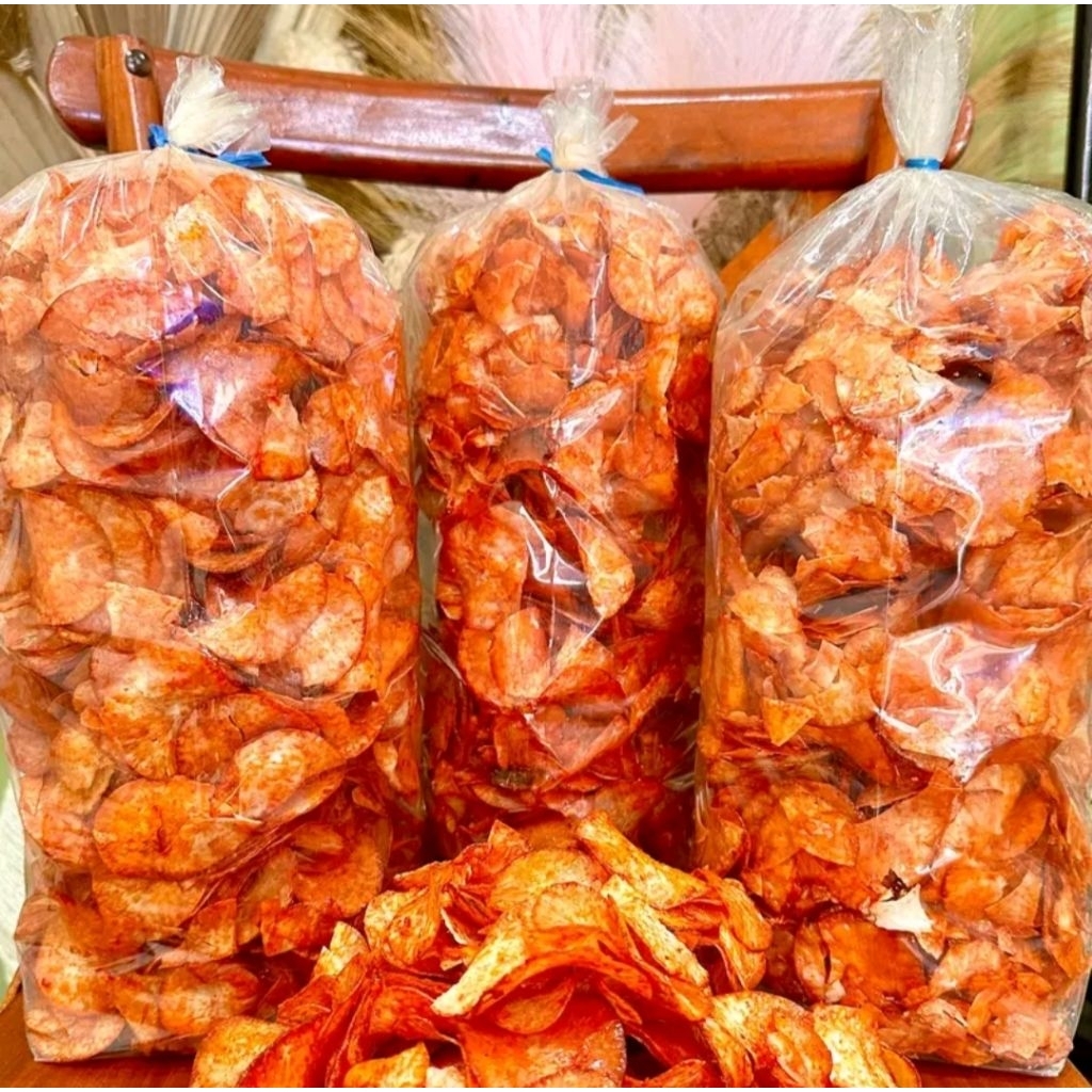 

keripik singkong rujak 1 kg/ Keripik singkong pedas manis kriuk/ Keripik singkong viral pedas manis