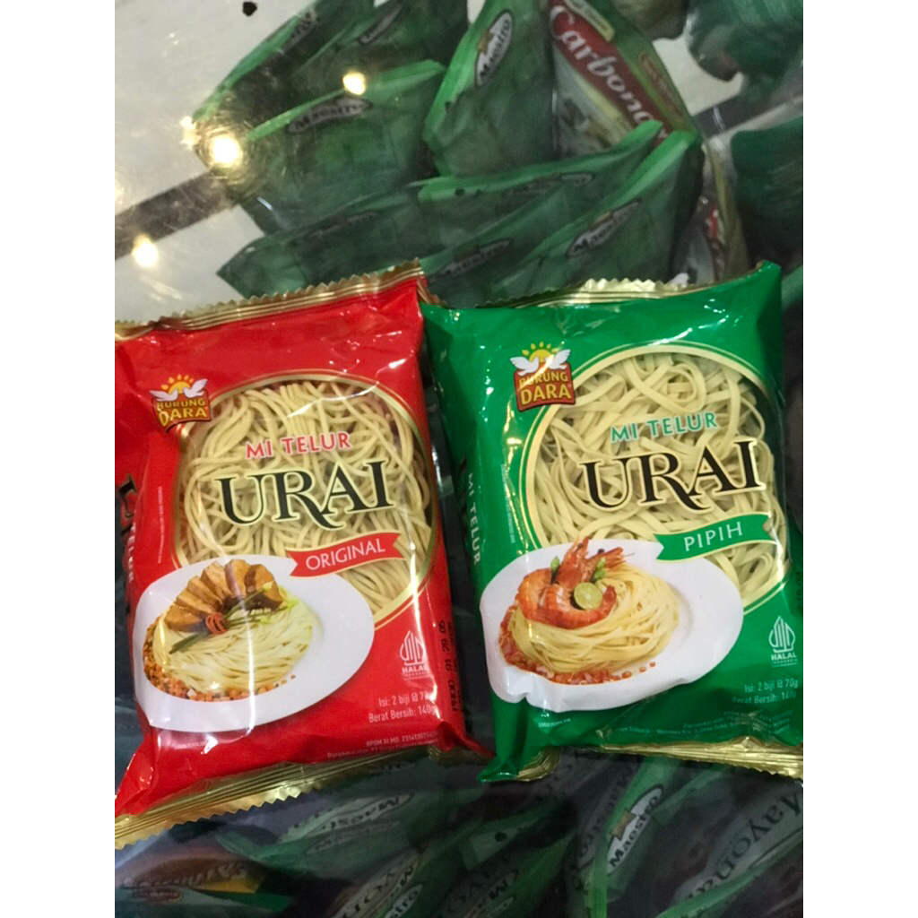 

Mie urai burung dara (URAI TELOR)