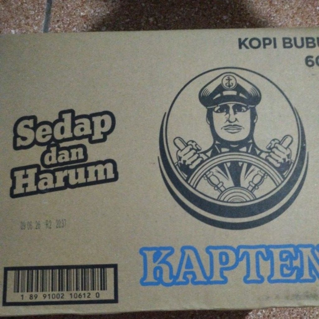 

Kopi kapten 1karton isi 5renteng/50pcs kemasan 60gram