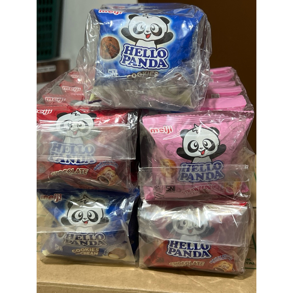 

Meiji hello panda varian rasa 1 pack isi 10 pcs
