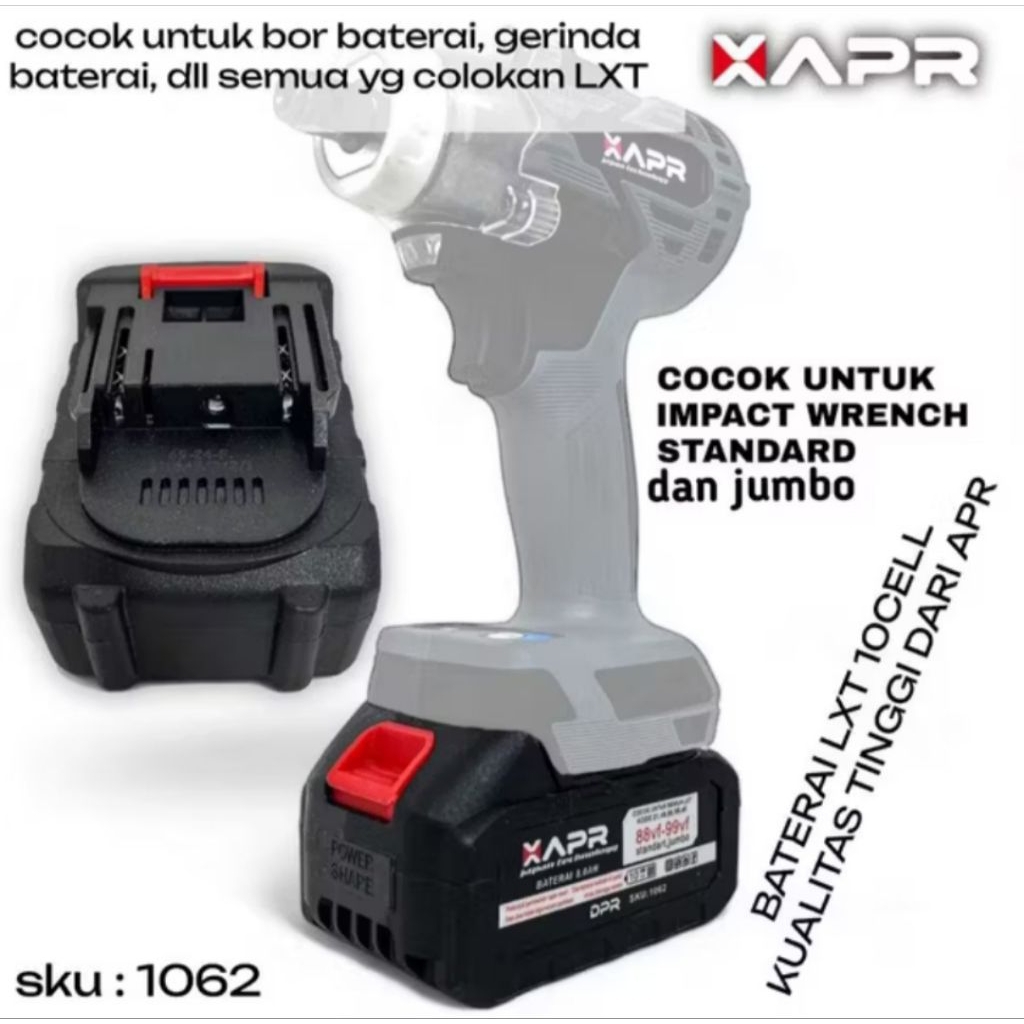 Baterai Bor Impact Wrench Cordless JLD Makita 48vf Battery Mesin Impact JLD 48vf,  APR Type LXT gtoo