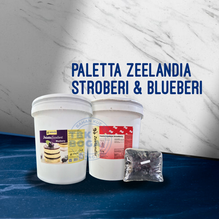

( Repack ) Zeelandia Paletta 250 Gr ( Blueberry, Strawberry ) Selai Paleta Filling Blueberi Stroberi