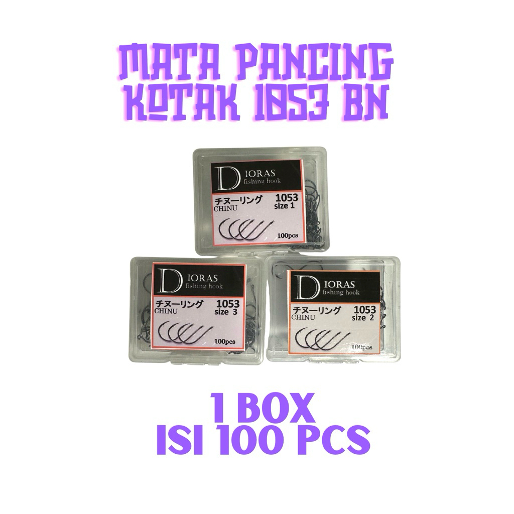 Mata Pancing 1053 Black Nikel Kotak isi 100 pcs
