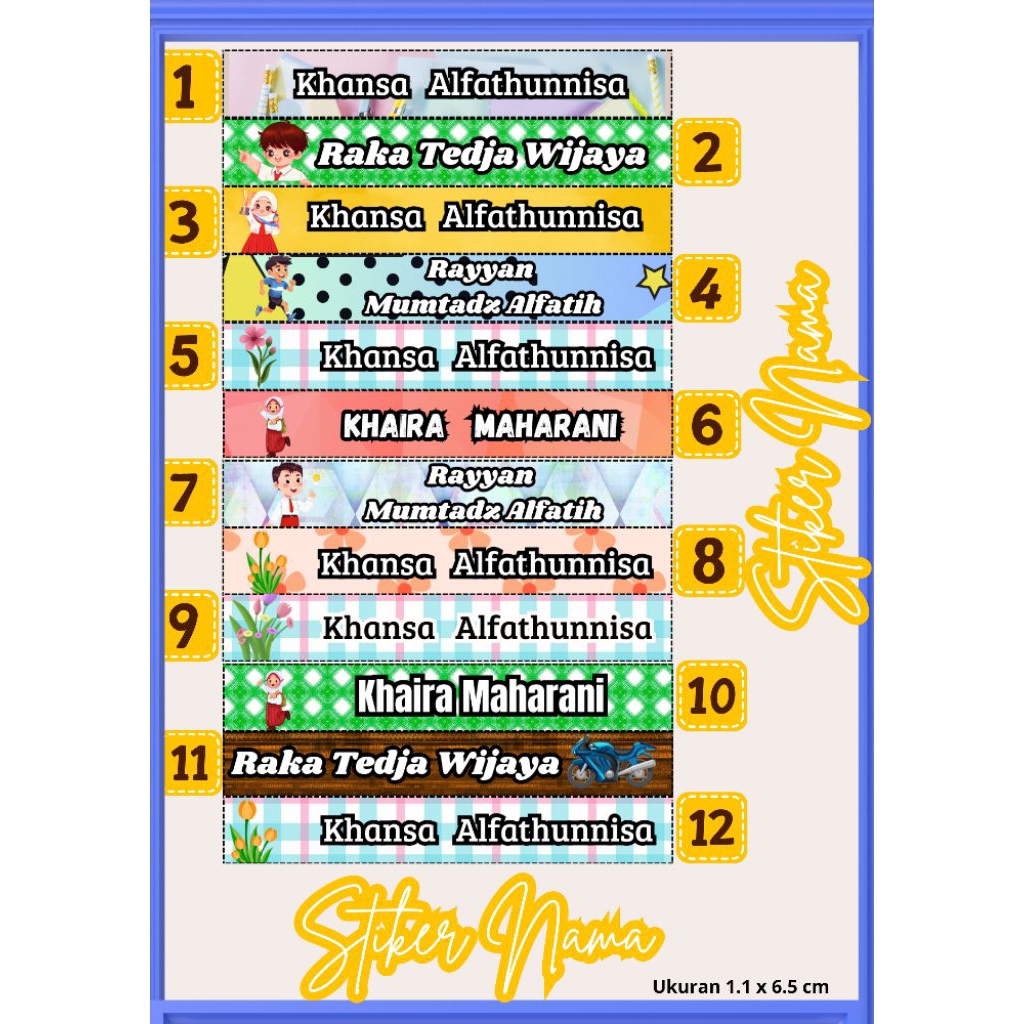 

Stiker Nama Anak