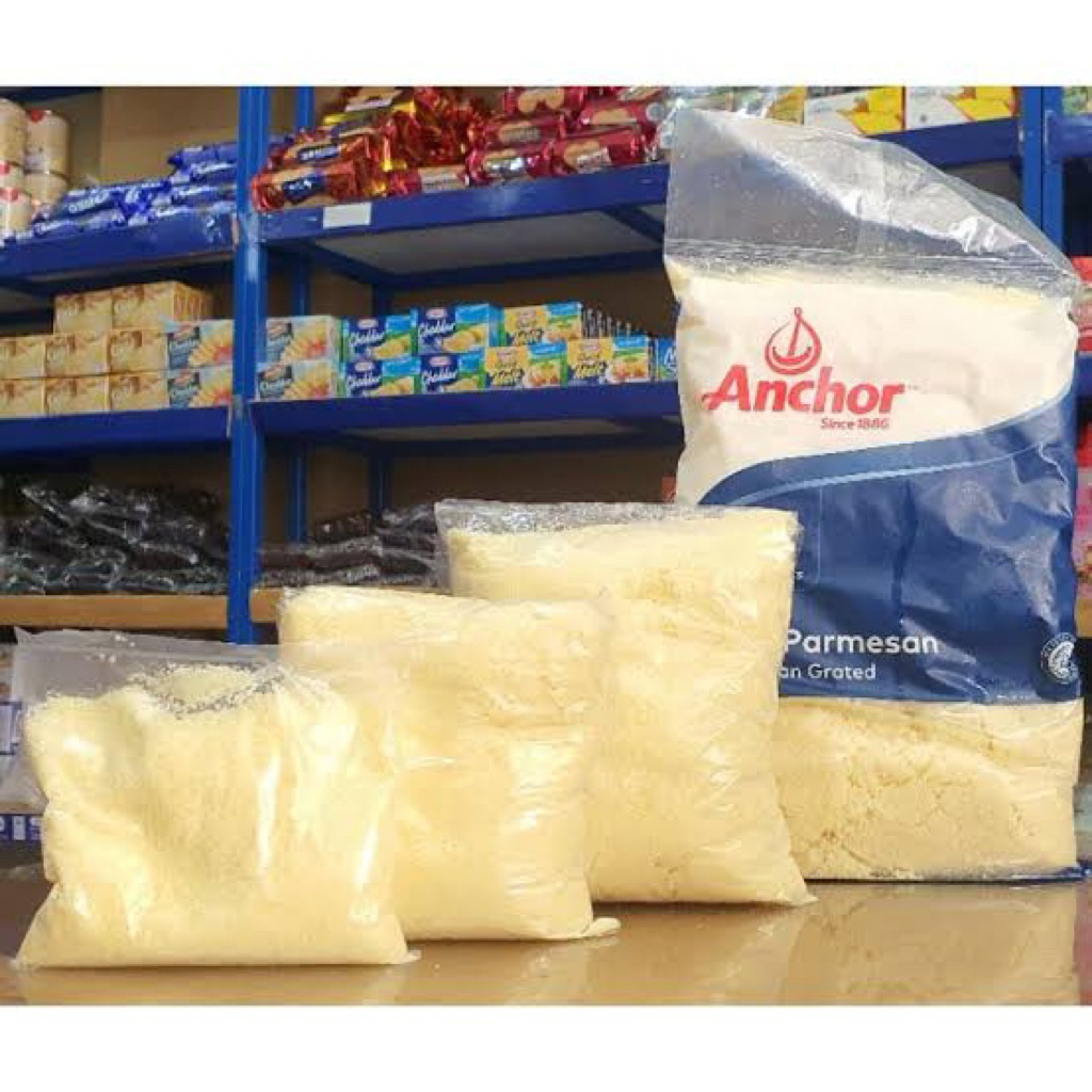 

Keju Parmesan Bubuk Anchor 200gr Repack / Keju parmesan Anchor Bubuk 200gr kemasan Repack