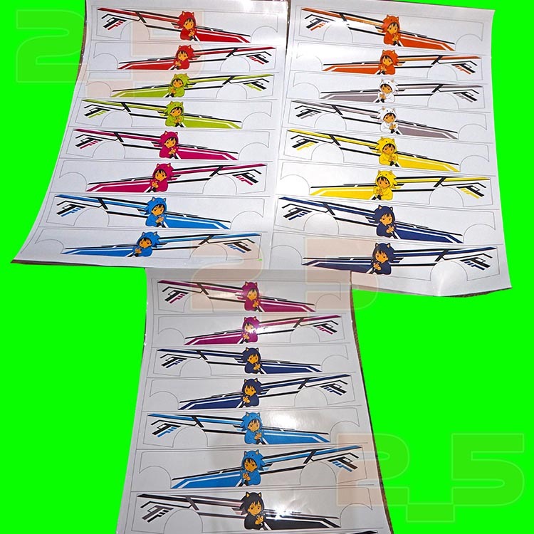 

Stiker Livery Anime Miniatur Bus Bahan Vinyl Laminasi (Belum Cutting)