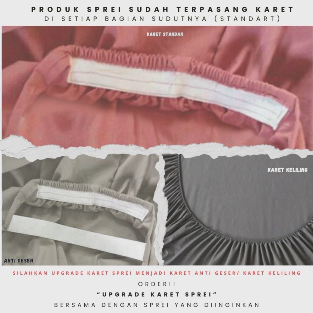 Sprei Katun BEVERLY FIORELLA Sprei Home Industry dari Katun CVC Premium Sprei Uk.90,100,120,160,180