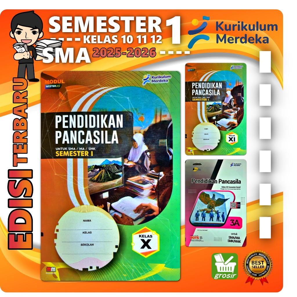 LKS PENDIDIKAN PANCASILA PP PKN SMA KELAS 10 11 12 SEMESTER 1 2025-2026 KURIKULUM MERDEKA | mm
