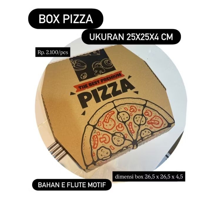 

Box pizza 25x25x4 cm