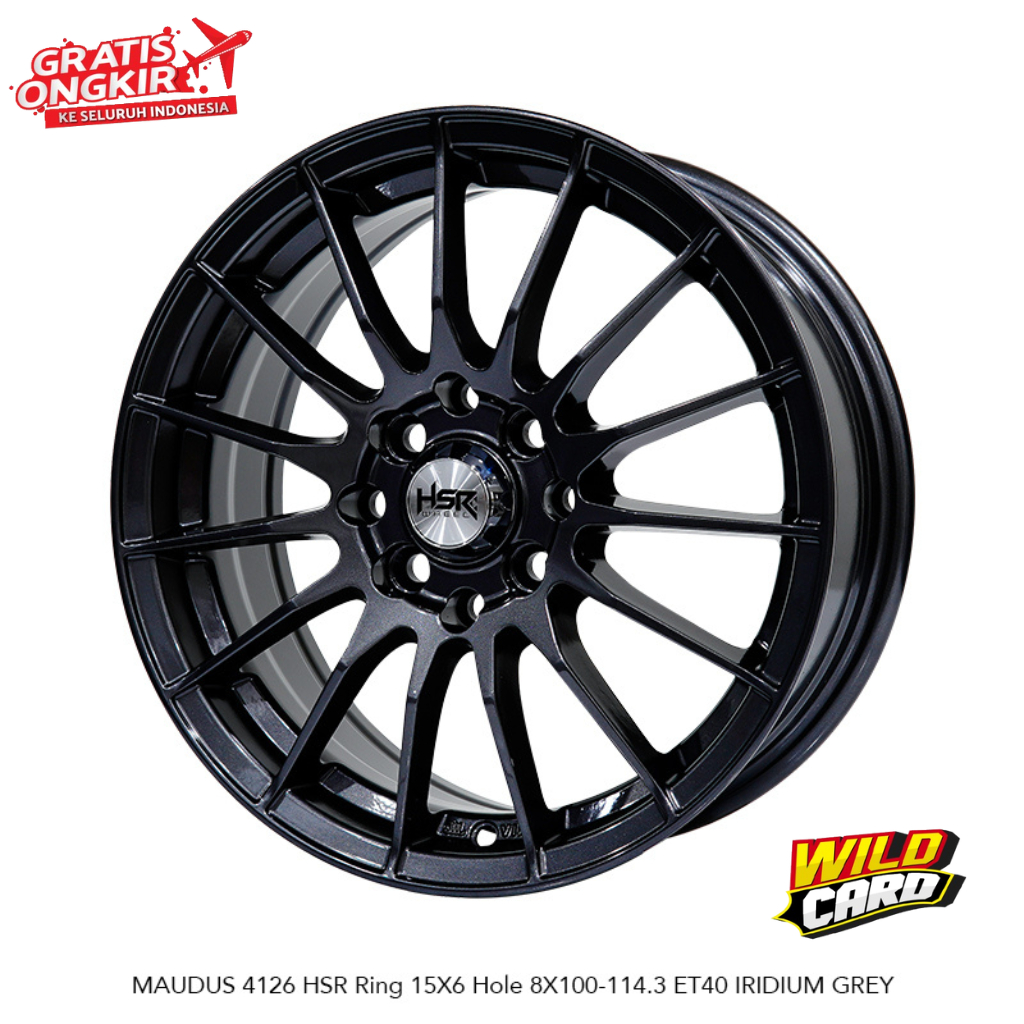 Promo Velg HSR MAUDUS  Iridium Grey R15 pnp Mobilio Brio Jazz