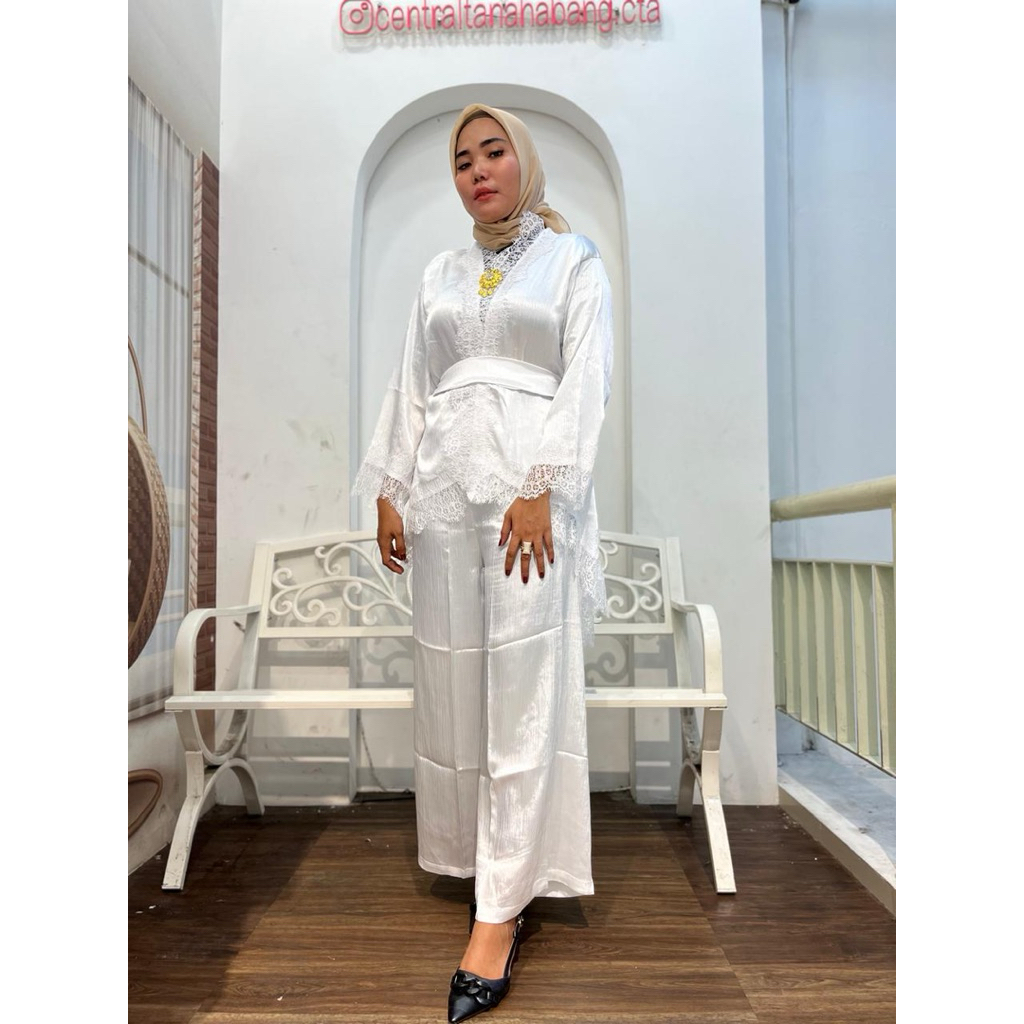 Kebaya Modern setelan celana silk premium