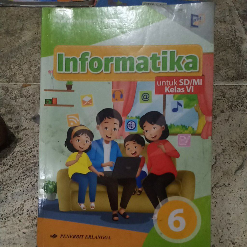 informatika SD kelas VI/6 erlangga BEBAS CORETAN